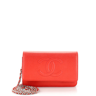 Chanel Timeless Wallet on Chain Caviar