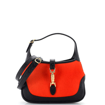 Gucci Jackie 1961 Hobo Calf Hair with Leather Mini