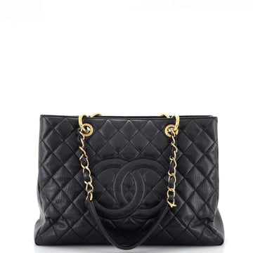 Chanel Grand Shopping Tote Quilted Caviar