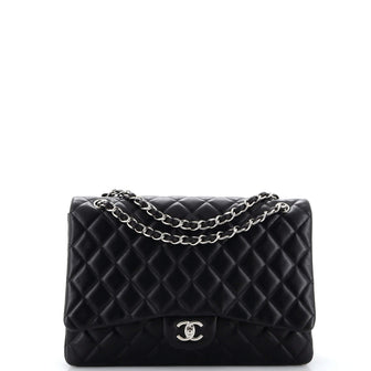 Chanel Classic Single Flap Bag Quilted Lambskin Maxi