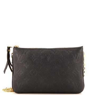 Louis Vuitton Double Zip Pochette Monogram Empreinte Leather