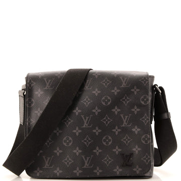 Louis Vuitton District Messenger Bag Monogram Eclipse Canvas PM
