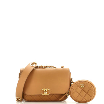 Chanel Multi Pouching Flap Bag with Coin Purse Quilted Calfskin