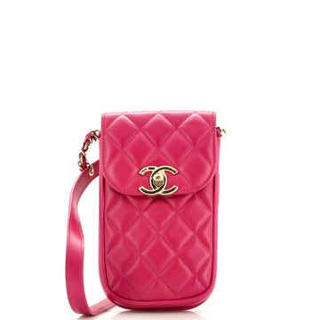 Chanel Belt You Can Phone Waist Bag Quilted Lambskin