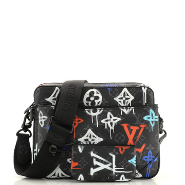 Louis Vuitton Trio Messenger Bag Graffiti Monogram Eclipse Canvas