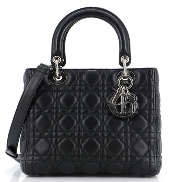 Christian Dior Lady Dior Bag Cannage Quilt Lambskin Medium