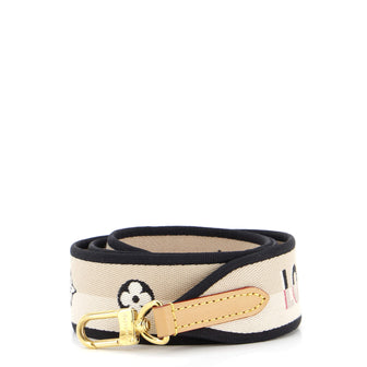 Louis Vuitton Logo Shoulder Strap Jacquard Wide