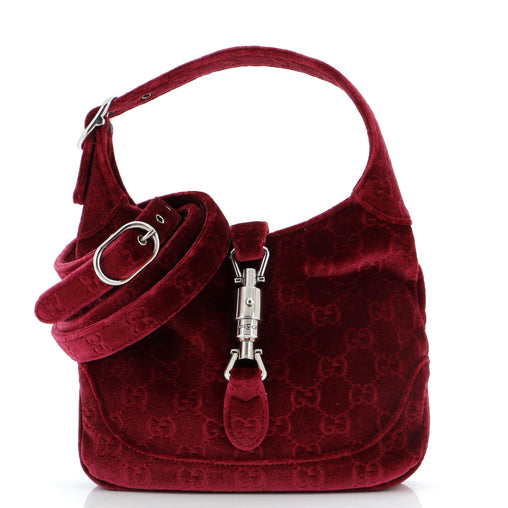Gucci Jackie 1961 Hobo GG Velvet Small Red 2892261