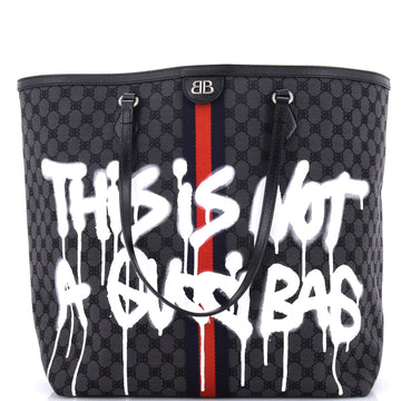 Balenciaga x Gucci The Hacker Project Tote Graffiti BB Canvas Large