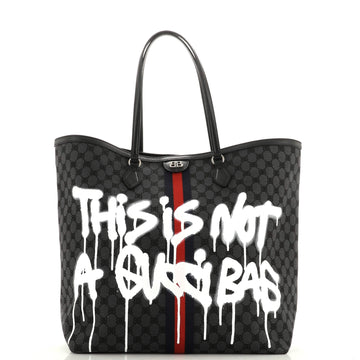 Balenciaga x Gucci The Hacker Project Tote Graffiti BB Canvas Large