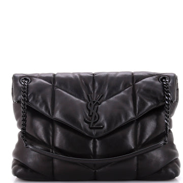Saint Laurent Loulou Puffer Shoulder Bag Quilted Leather Medium
