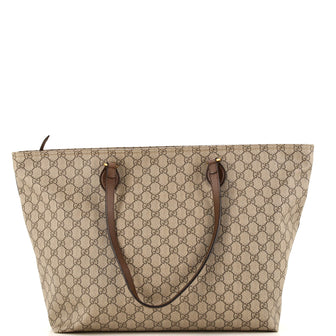 Gucci Ophidia Zip Tote GG Coated Canvas Medium