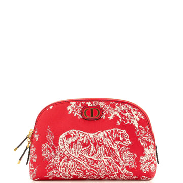 Christian Dior 30 Montaigne Cosmetic Pouch Jacquard Canvas Medium