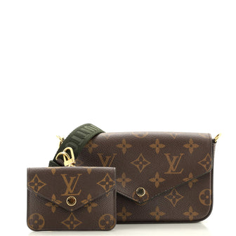 Louis Vuitton Felicie Strap & Go Handbag Monogram Canvas