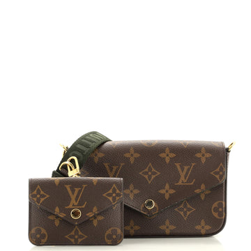Louis Vuitton Felicie Strap & Go Handbag Monogram Canvas