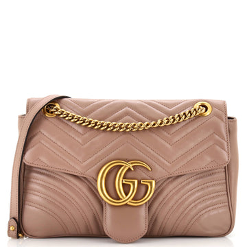 Gucci GG Marmont Flap Bag Matelasse Leather Medium