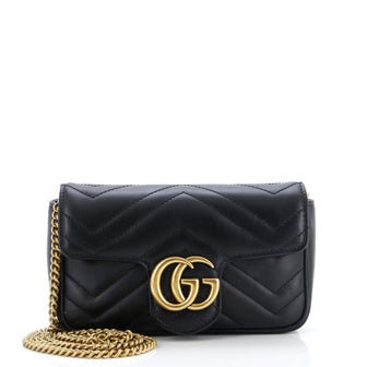 Gucci GG Marmont Flap Bag Matelasse Leather Super Mini