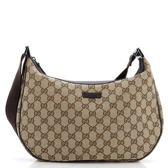Gucci Saddle Zip Messenger Bag GG Canvas Medium