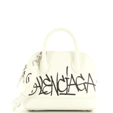 Balenciaga Logo Ville Bag Leather XXS