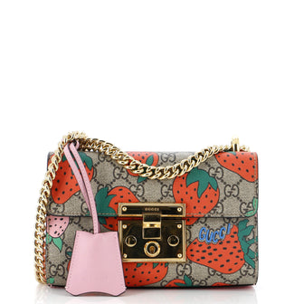 Gucci Padlock Shoulder Bag Printed GG Coated Canvas Small