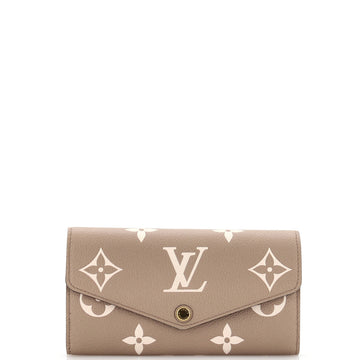 Louis Vuitton Sarah Wallet NM Bicolor Monogram Empreinte Giant