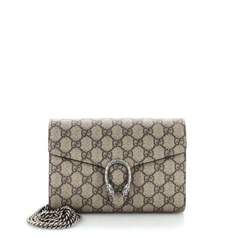 Gucci Dionysus Chain Wallet GG Coated Canvas Small