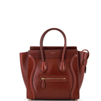 Celine Luggage Bag Smooth Leather Micro