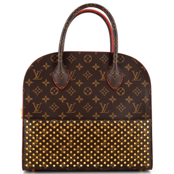 Louis Vuitton x Christian Louboutin Shopping Bag Calf Hair and Monogram Canvas
