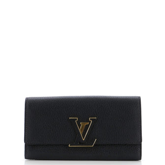 Louis Vuitton Capucines Wallet Leather