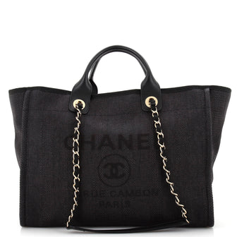 Chanel Deauville Tote Raffia Medium
