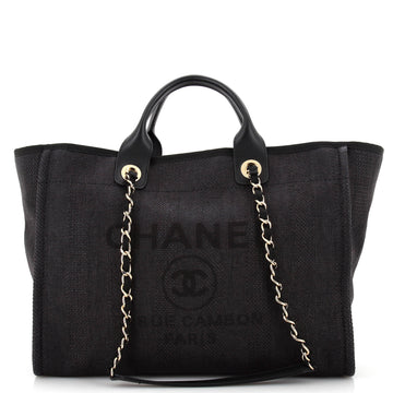 Chanel Deauville Tote Raffia Medium