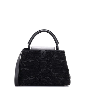 Louis Vuitton Capucines Bag Embroidered Velvet BB