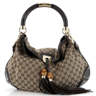 Gucci Indy Hobo GG Canvas Large