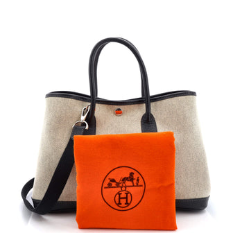 Hermes Garden Party Tote Toile and Leather 30