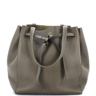 Celine Phantom Tie Cabas Tote Leather Small