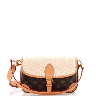 Louis Vuitton Diane NM Handbag Monogram Canvas with Shearling
