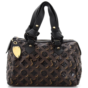 Louis Vuitton Speedy Handbag Limited Edition Monogram Eclipse Sequins 28