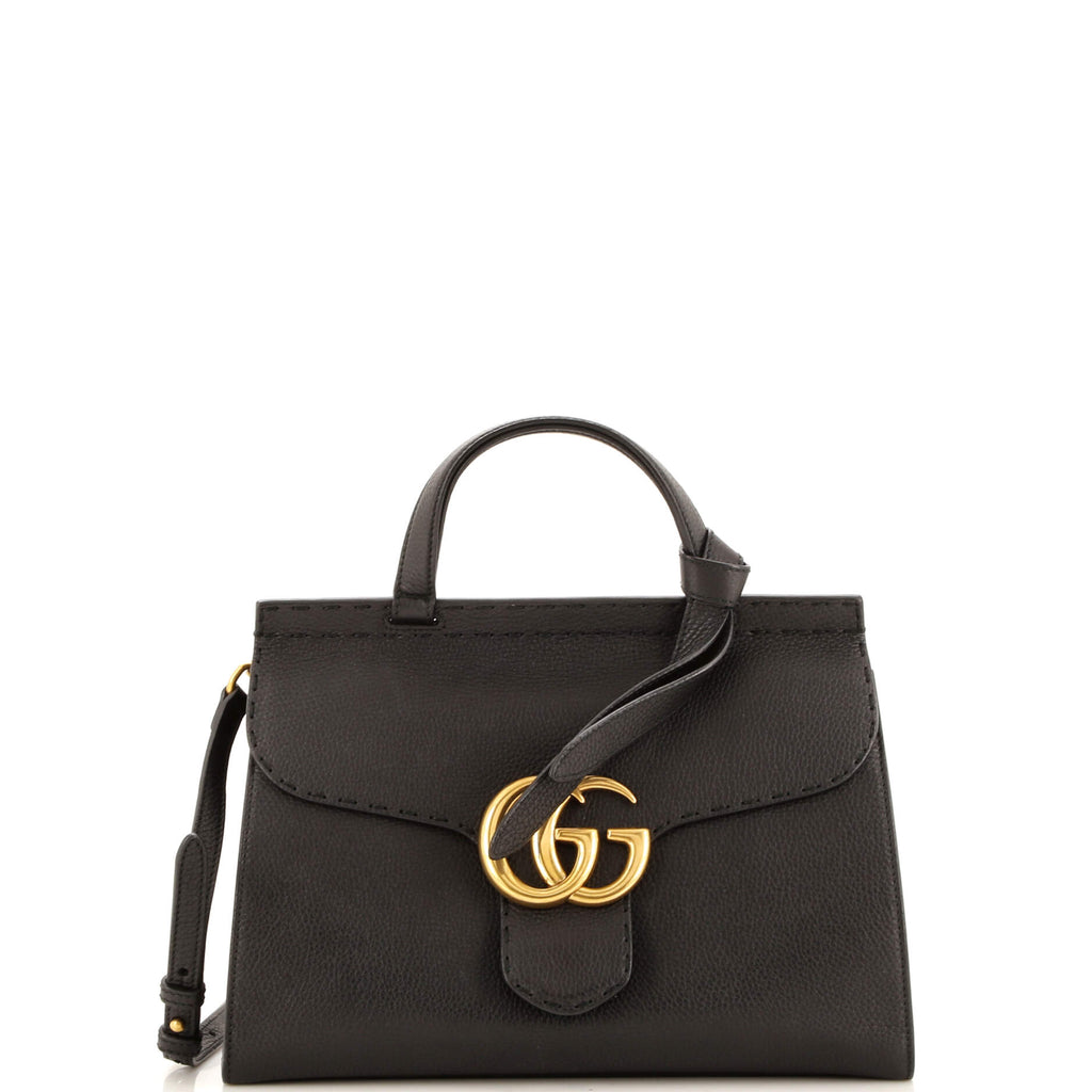 Gucci GG Marmont Top Handle Bag Leather Small 289527