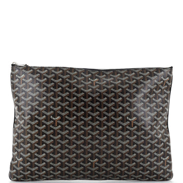 Goyard Senat Zip Pouch Coated Canvas GM