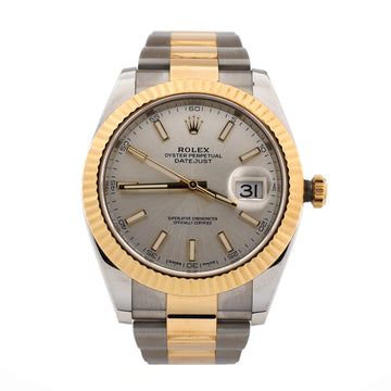 Rolex Oyster Perpetual Datejust Automatic Watch Stainless Steel and Yellow Gold 41