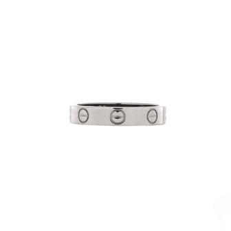 Cartier Love Wedding Band Ring 18K White Gold