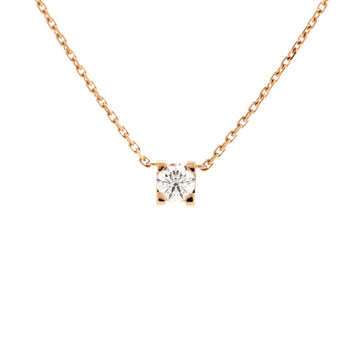 Cartier C de Cartier Necklace 18K Rose Gold and Diamond 0.20-0.29CT