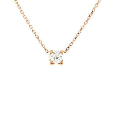 Cartier C de Cartier Necklace 18K Rose Gold and Diamond 0.20-0.29CT