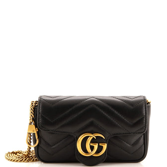 Gucci GG Marmont Flap Bag Matelasse Leather Super Mini