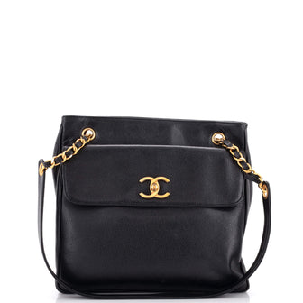 Chanel Vintage Front Pocket Tote Caviar Small