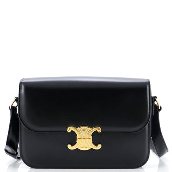 Celine Triomphe Shoulder Bag Smooth Calfskin Medium