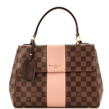 Louis Vuitton Bond Street Handbag Damier with Leather MM