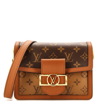 Louis Vuitton Dauphine Shoulder Bag Reverse Monogram Canvas Mini