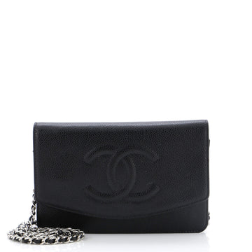 Chanel Vintage Timeless Wallet on Chain Caviar