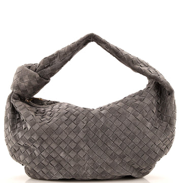 Bottega Veneta BV Jodie Hobo Intrecciato Suede Teen